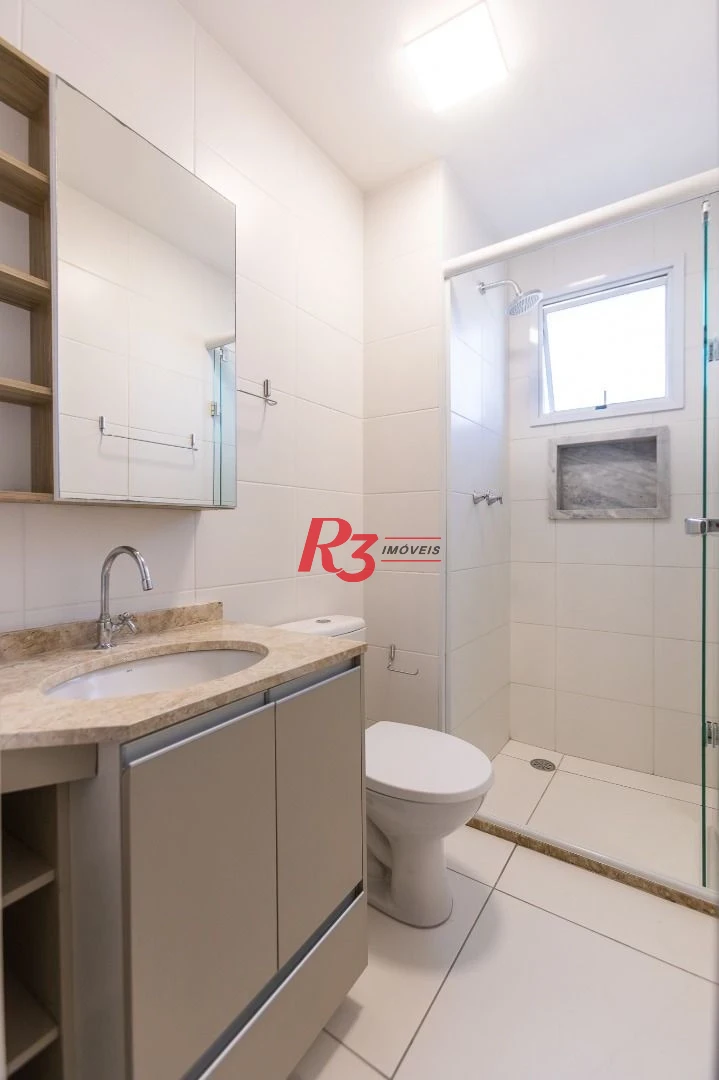 Apartamento com 2 dormitórios para alugar, 64 m² por R$ 4.200,00/mês - Marapé - Santos/SP