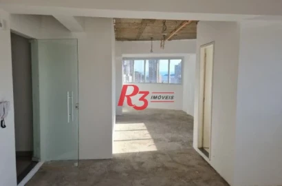 Sala à venda, 52 m² por R$ 480.000,00 - Ponta da Praia - Santos/SP
