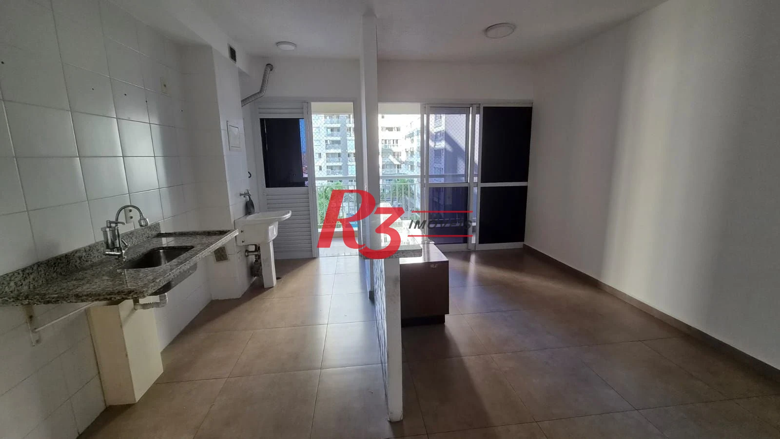 Apartamento com 1 dormitório para alugar, 50 m² por R$ 3.300,00/mês - Vila Matias - Santos/SP