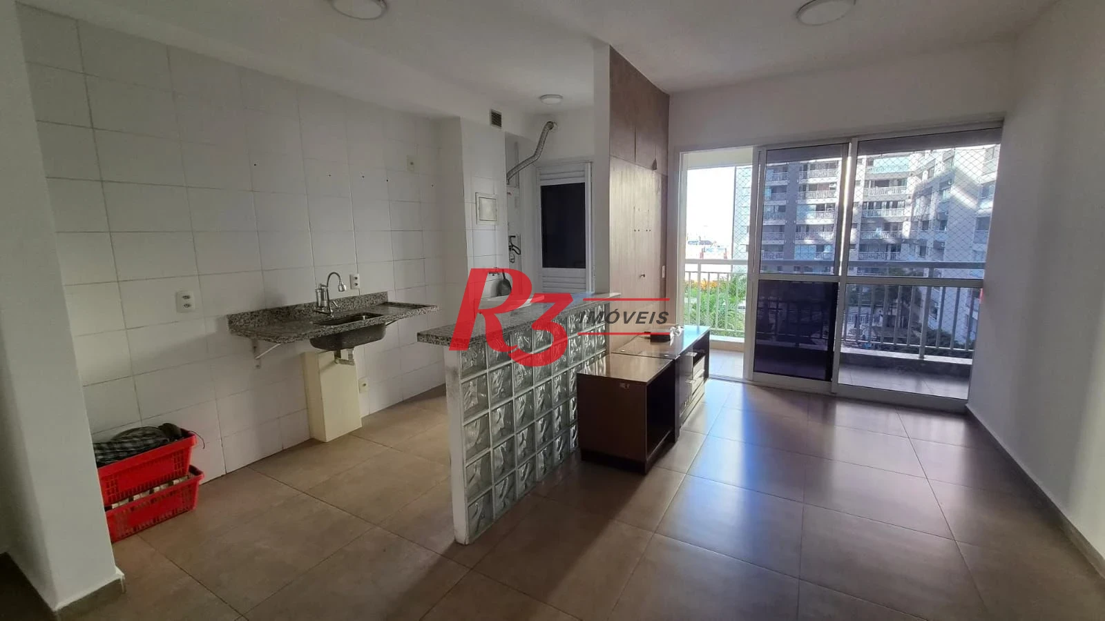 Apartamento com 1 dormitório para alugar, 50 m² por R$ 3.300,00/mês - Vila Matias - Santos/SP