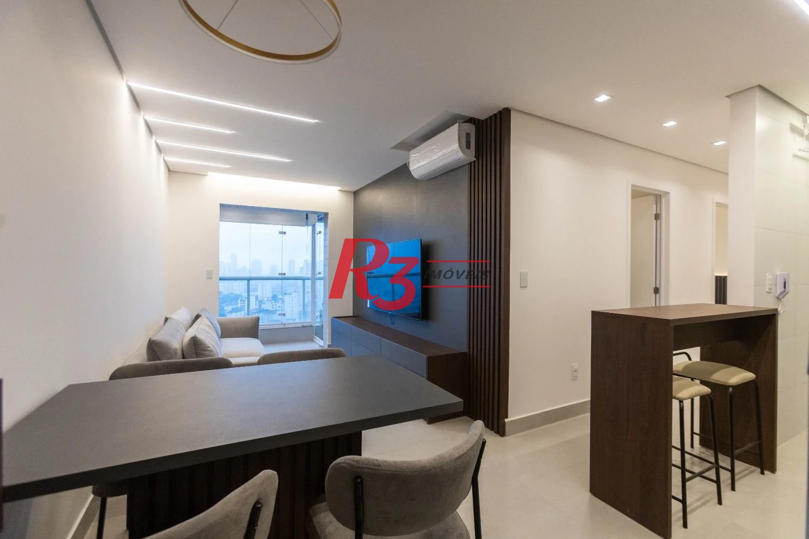 Apartamento para alugar, 56 m² por R$ 5.300,02/mês - Macuco - Santos/SP