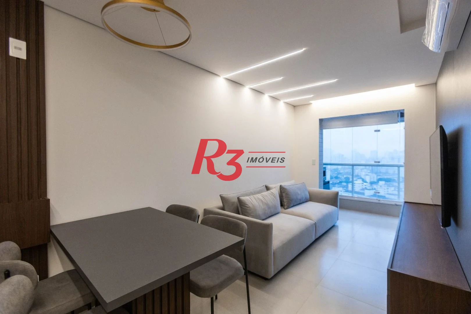 Apartamento para alugar, 56 m² por R$ 5.300,02/mês - Macuco - Santos/SP