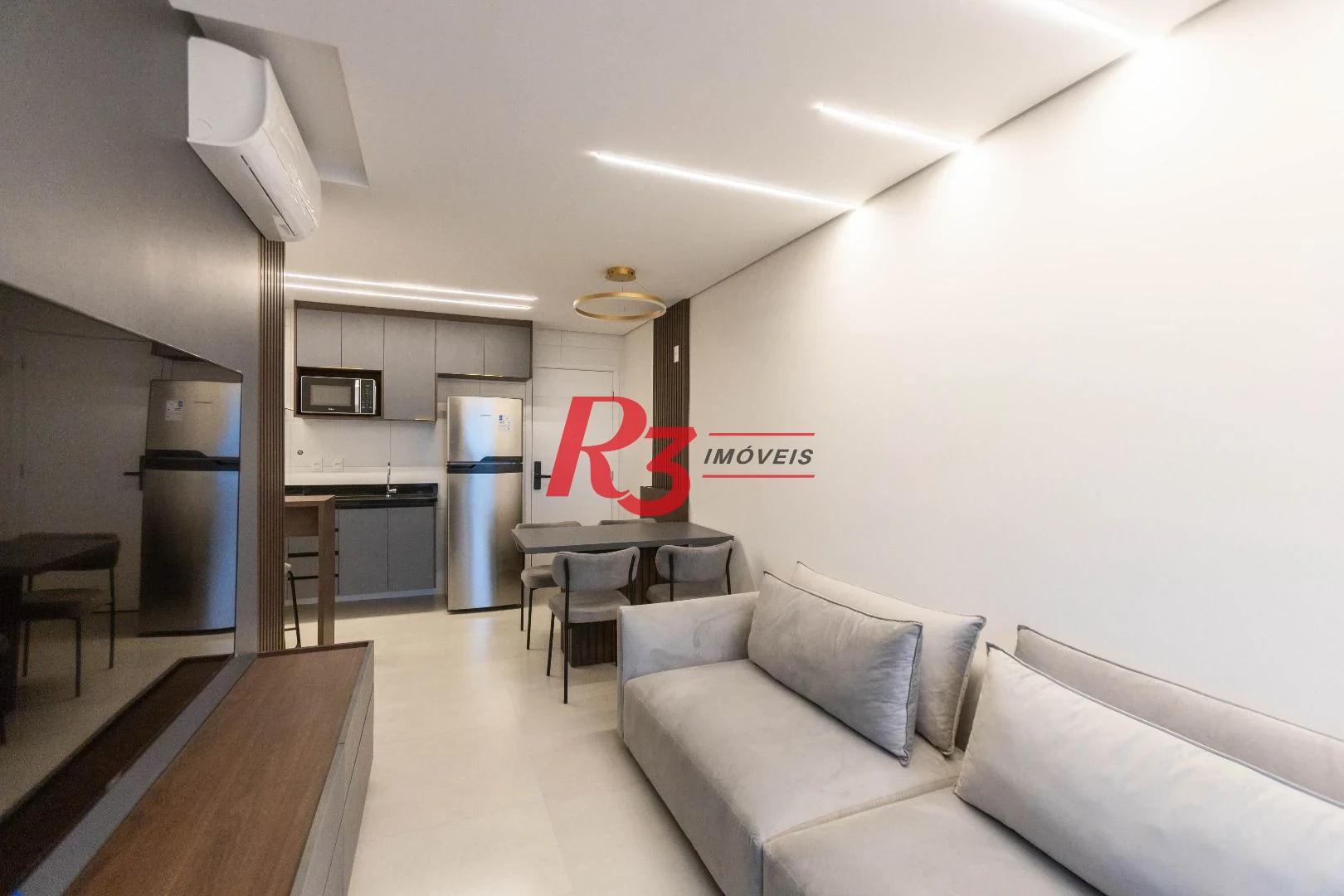 Apartamento para alugar, 56 m² por R$ 5.300,02/mês - Macuco - Santos/SP