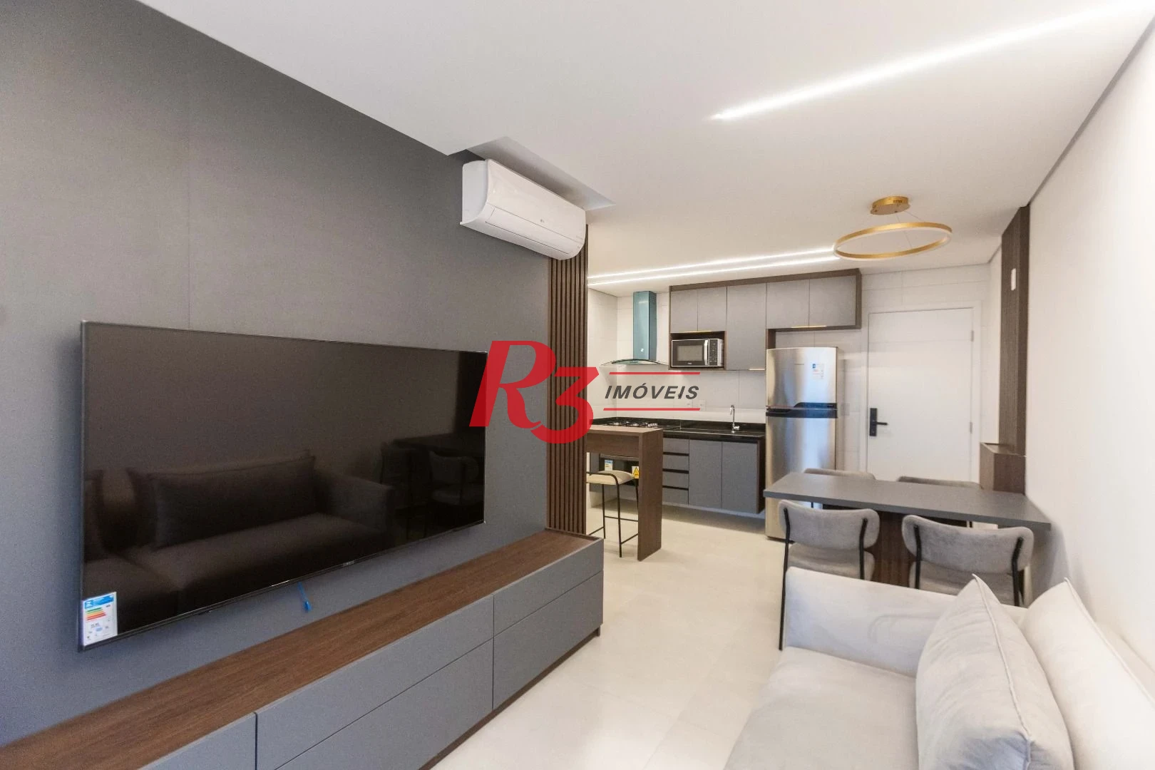 Apartamento para alugar, 56 m² por R$ 5.300,02/mês - Macuco - Santos/SP