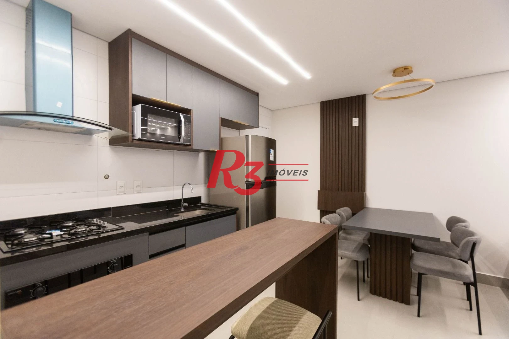 Apartamento para alugar, 56 m² por R$ 5.300,02/mês - Macuco - Santos/SP