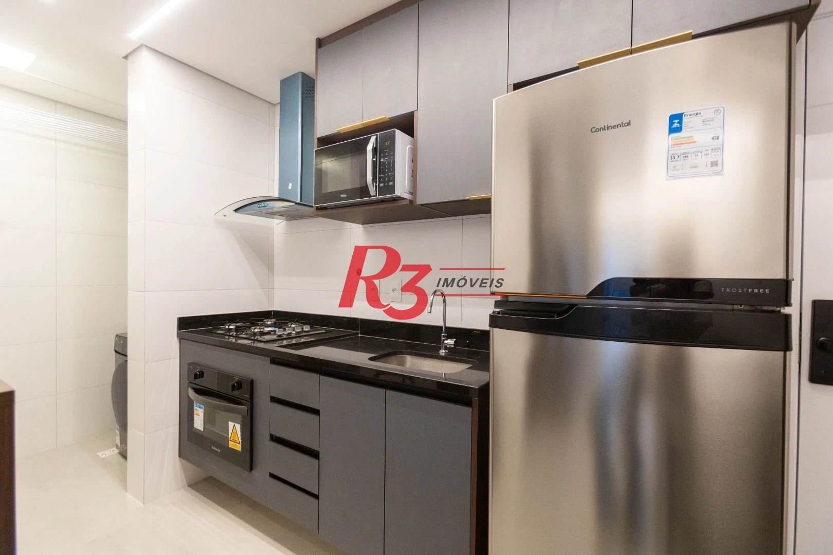 Apartamento para alugar, 56 m² por R$ 5.300,02/mês - Macuco - Santos/SP