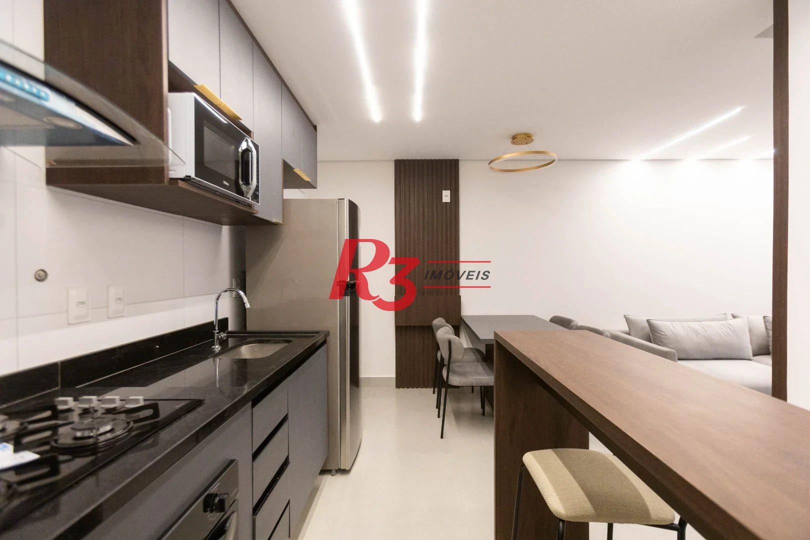 Apartamento para alugar, 56 m² por R$ 5.300,02/mês - Macuco - Santos/SP