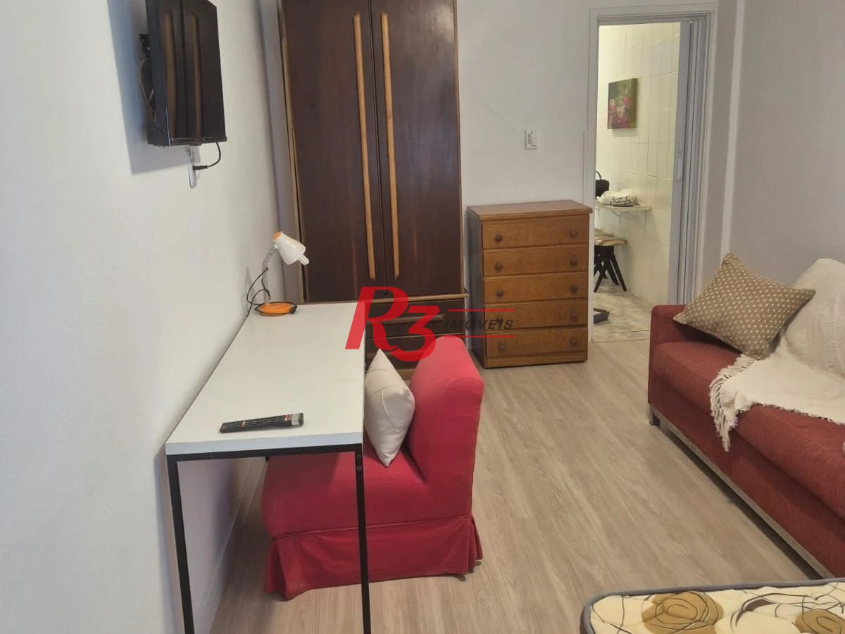 Kitnet com 1 dormitório para alugar, 30 m² por R$ 3.000,00/mês - Boqueirão - Santos/SP