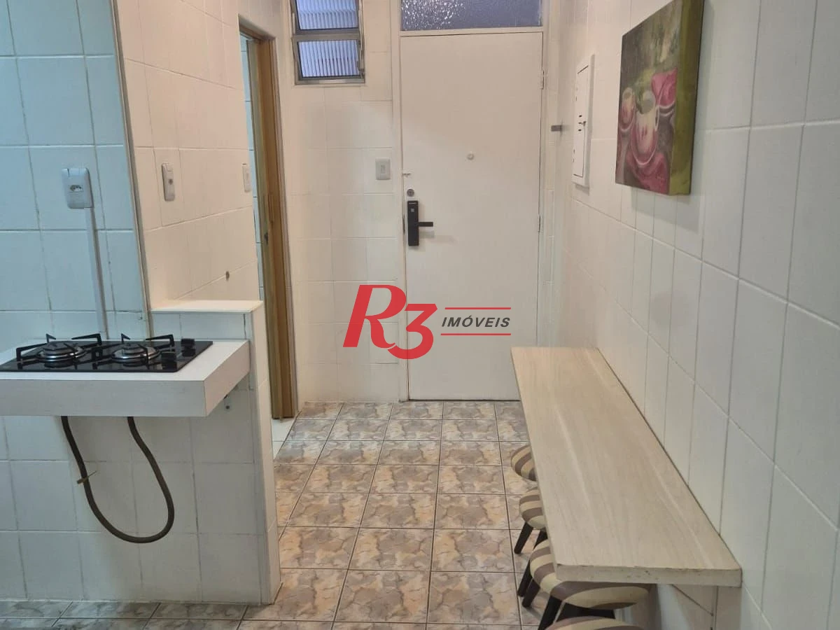 Kitnet com 1 dormitório para alugar, 30 m² por R$ 3.000,00/mês - Boqueirão - Santos/SP