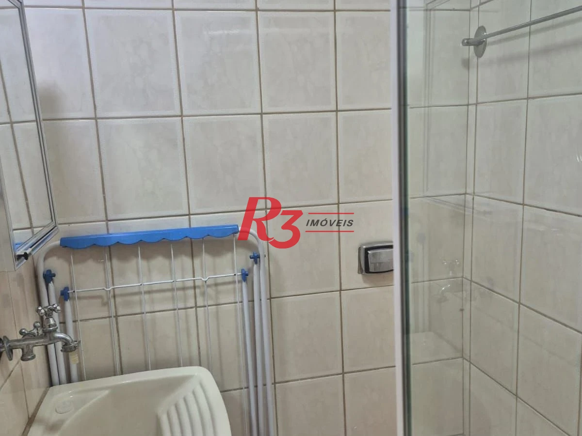 Kitnet com 1 dormitório para alugar, 30 m² por R$ 3.000,00/mês - Boqueirão - Santos/SP