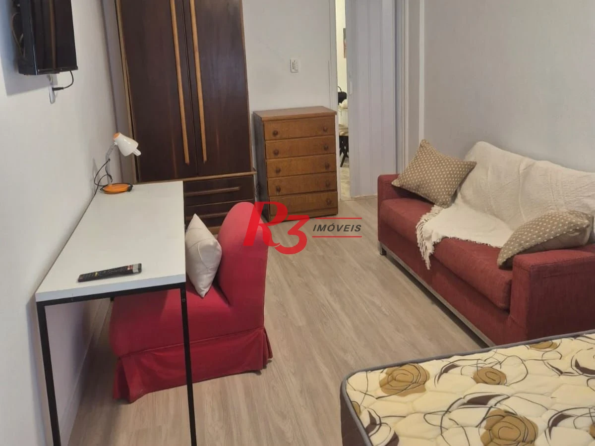 Kitnet com 1 dormitório para alugar, 30 m² por R$ 3.000,00/mês - Boqueirão - Santos/SP