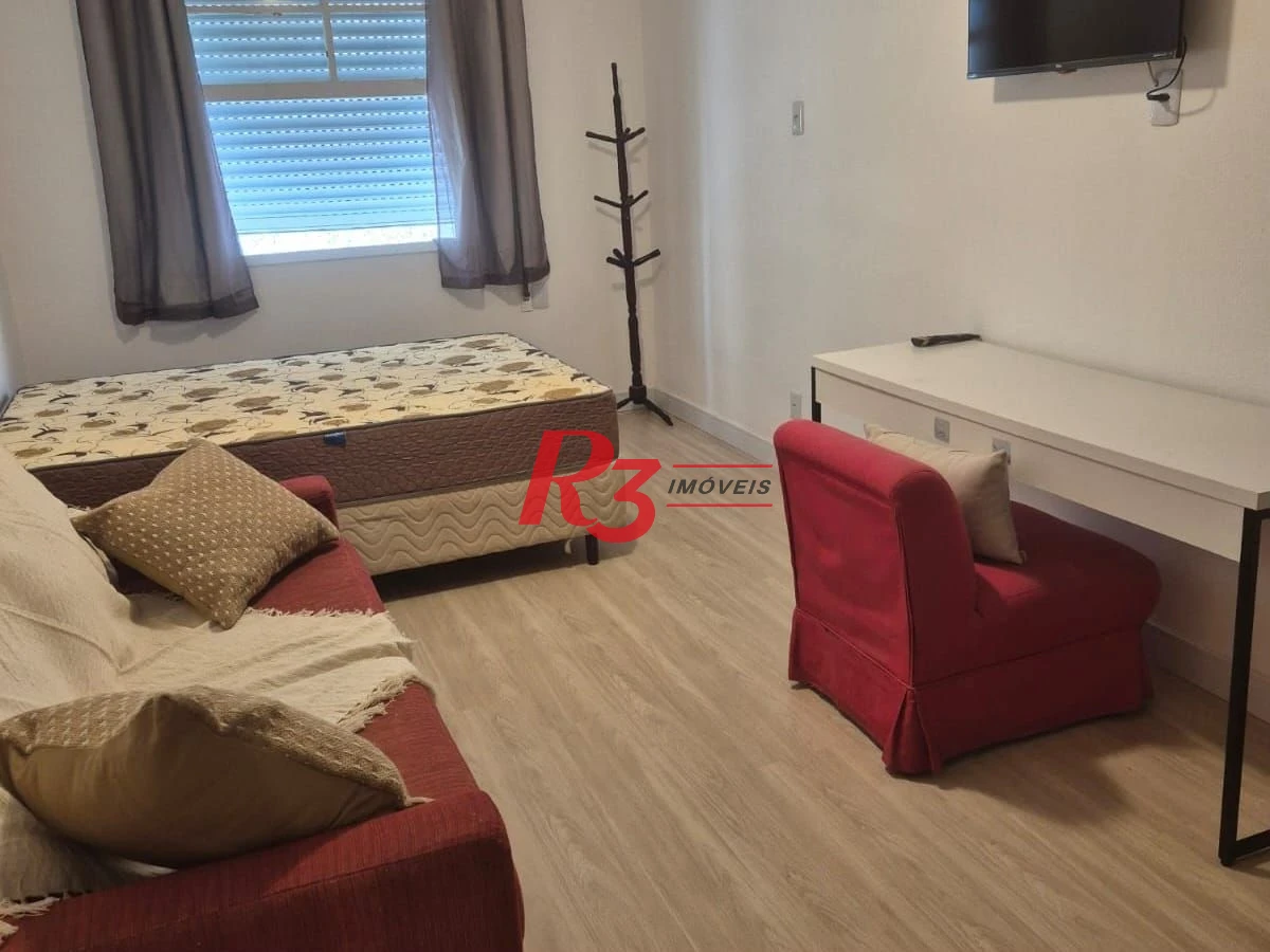Kitnet com 1 dormitório para alugar, 30 m² por R$ 3.000,00/mês - Boqueirão - Santos/SP