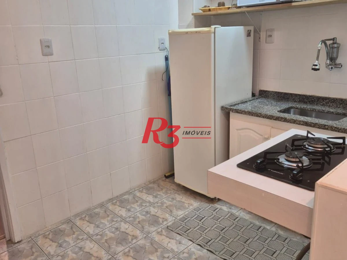 Kitnet com 1 dormitório para alugar, 30 m² por R$ 3.000,00/mês - Boqueirão - Santos/SP