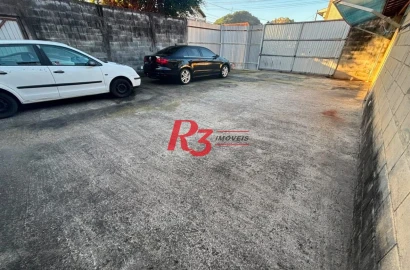 Terreno à venda, 128 m² por R$ 350.000,00 - Caneleira - Santos/SP