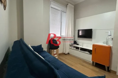 Kitnet com 1 dormitório à venda, 42 m² por R$ 300.000,00 - Embaré - Santos/SP
