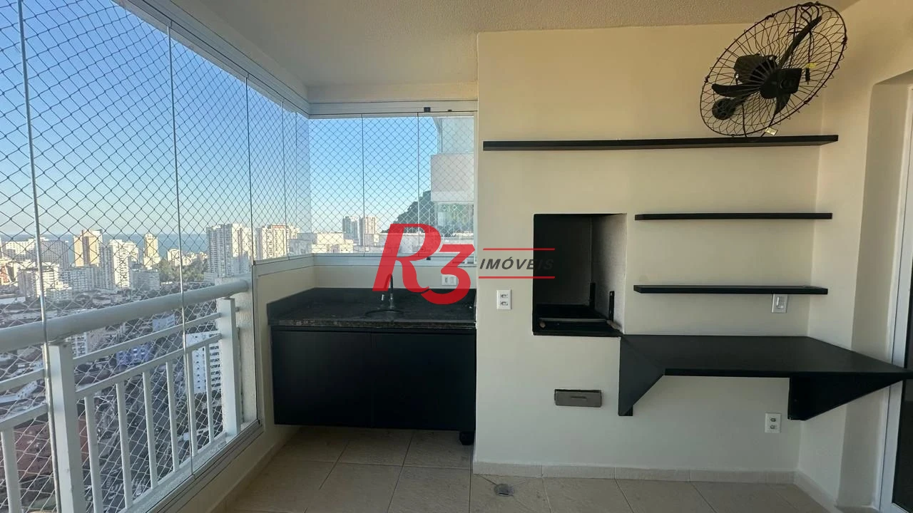 Apartamento para alugar, 150 m² por R$ 9.547,78/mês - Marapé - Santos/SP