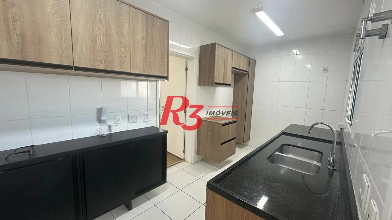 Apartamento para alugar, 150 m² por R$ 9.547,78/mês - Marapé - Santos/SP