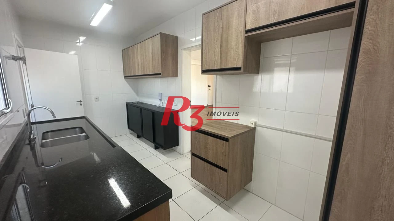 Apartamento para alugar, 150 m² por R$ 9.547,78/mês - Marapé - Santos/SP