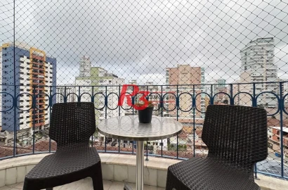Apartamento com 1 dormitório, 60 m² - venda por R$ 535.000,00 ou aluguel por R$ 4.000,02/mês - Boqueirão - Santos/SP