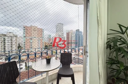 Apartamento, 60 m² - venda por R$ 535.000,00 ou aluguel por R$ 4.000,02/mês - Boqueirão - Santos/SP