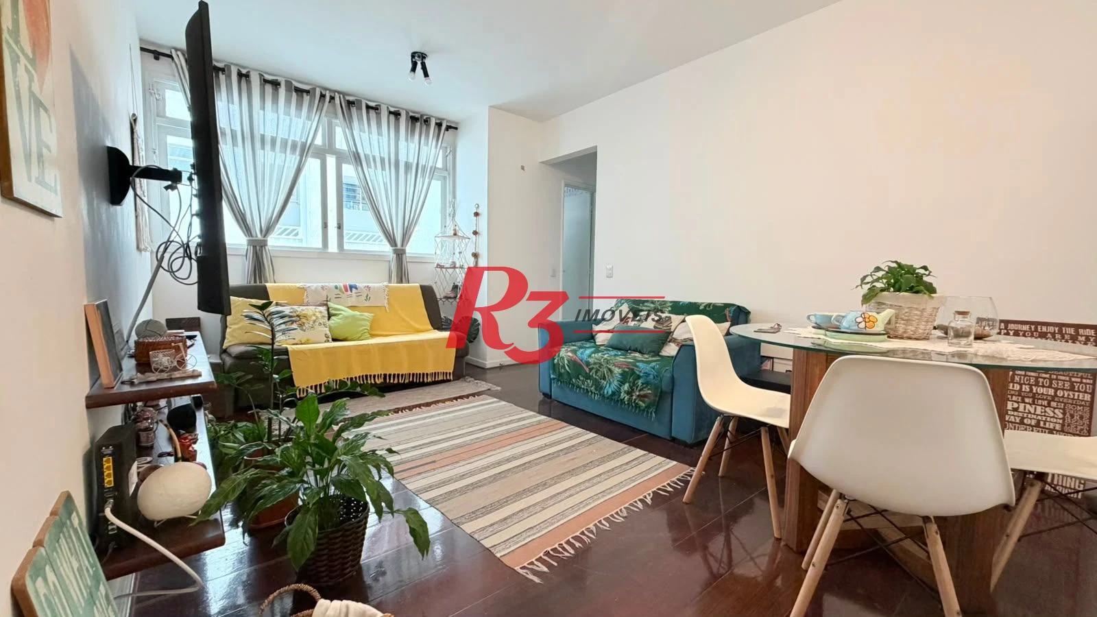 Apartamento com 2 dormitórios para alugar, 90 m² por R$ 4.500,00/mês - Pompéia - Santos/SP