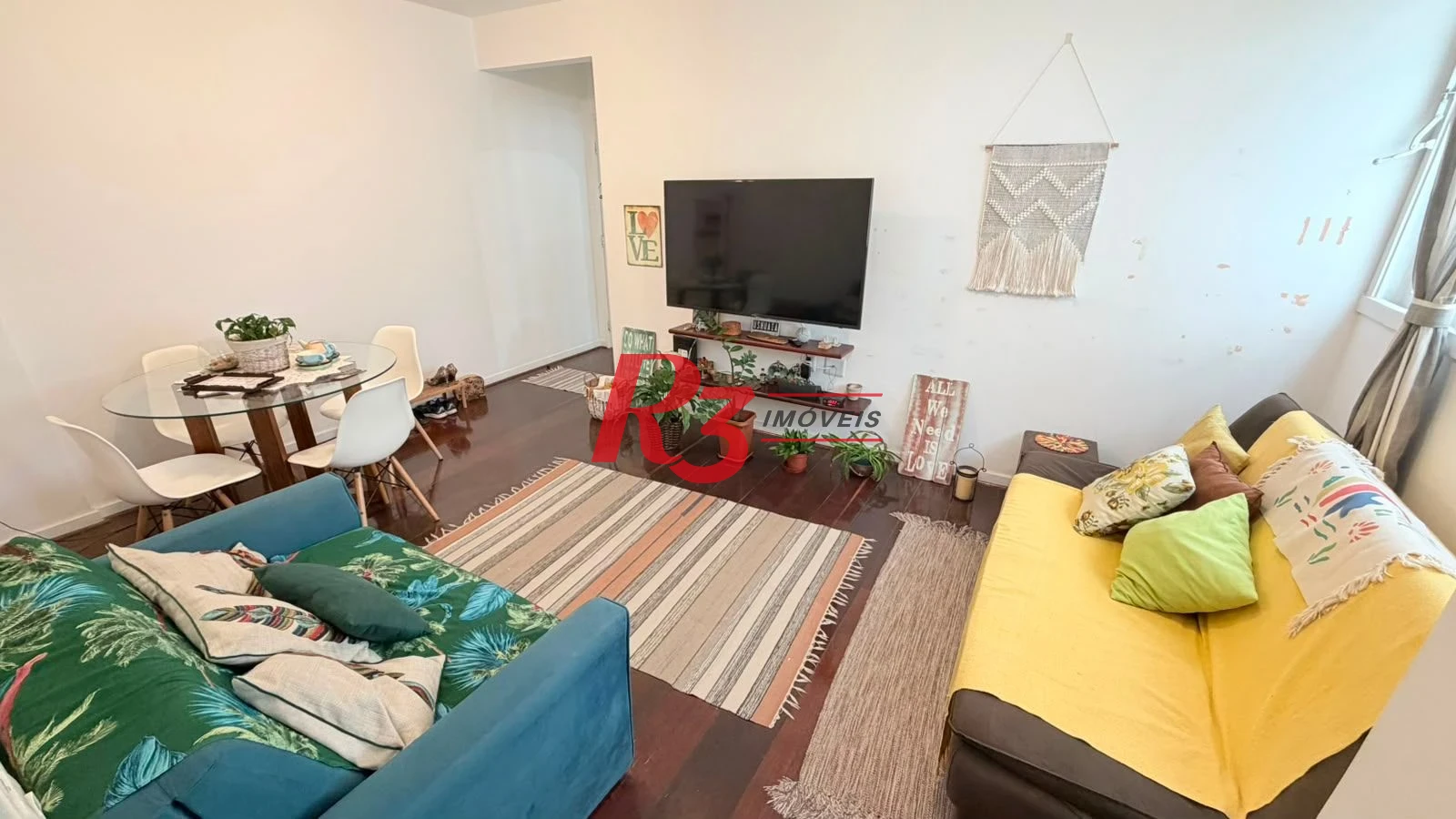 Apartamento com 2 dormitórios para alugar, 90 m² por R$ 4.500,00/mês - Pompéia - Santos/SP