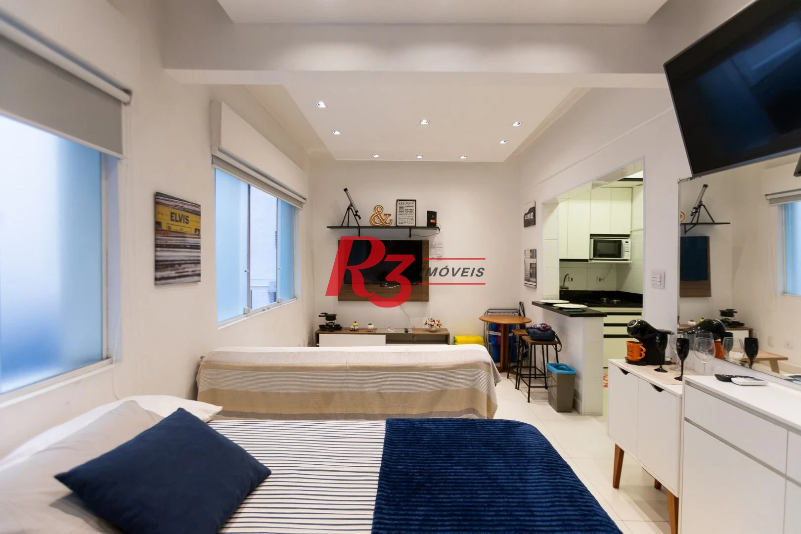 Studio com 1 dormitório à venda, 31 m² por R$ 350.000,00 - Embaré - Santos/SP