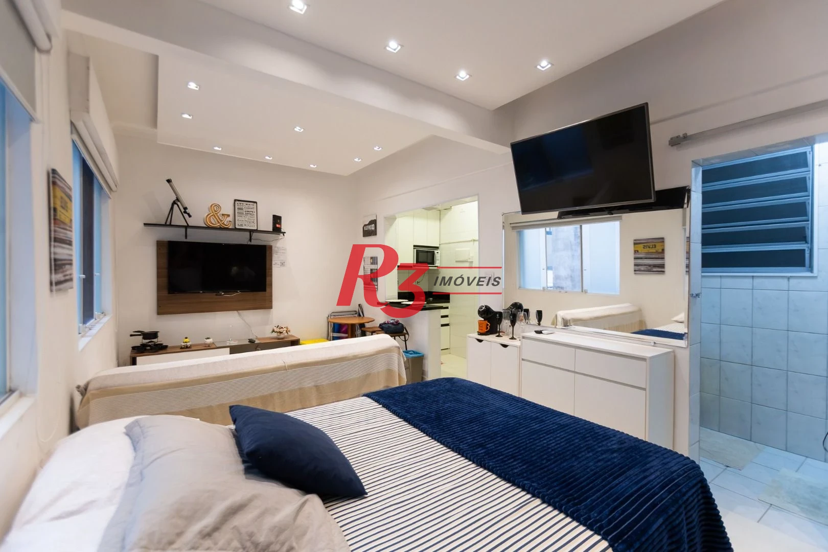 Studio com 1 dormitório à venda, 31 m² por R$ 350.000,00 - Embaré - Santos/SP