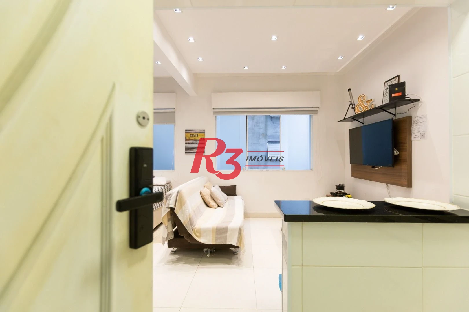 Studio com 1 dormitório à venda, 31 m² por R$ 350.000,00 - Embaré - Santos/SP