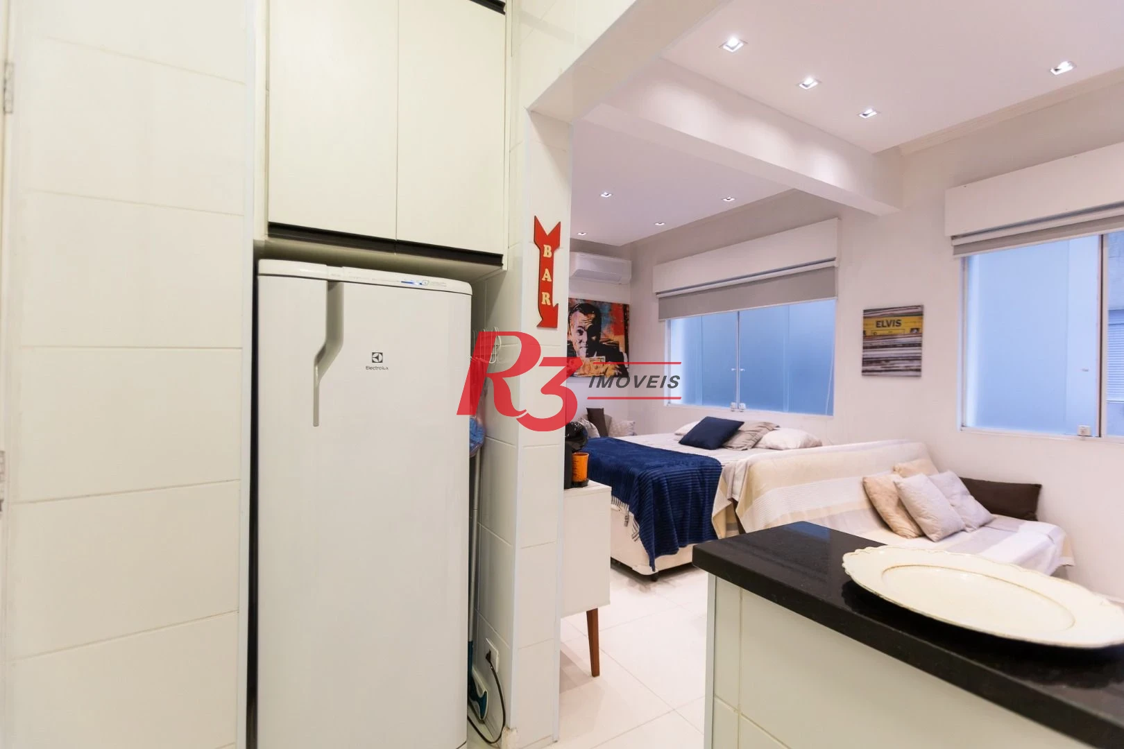 Studio com 1 dormitório à venda, 31 m² por R$ 350.000,00 - Embaré - Santos/SP