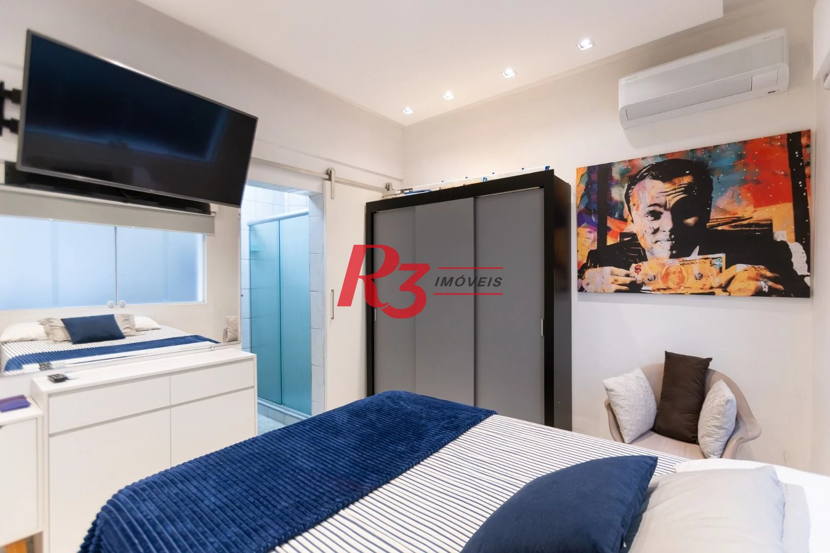 Studio com 1 dormitório à venda, 31 m² por R$ 350.000,00 - Embaré - Santos/SP