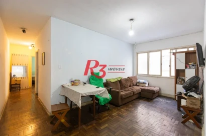 Apartamento com 2 dormitórios à venda, 92 m² por R$ 480.000,00 - Encruzilhada - Santos/SP