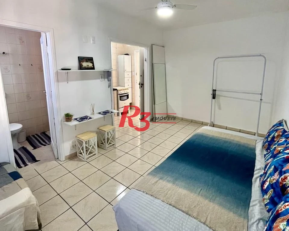 Kitnet com 1 dormitório à venda, 37 m² por R$ 310.000,00 - Embaré - Santos/SP