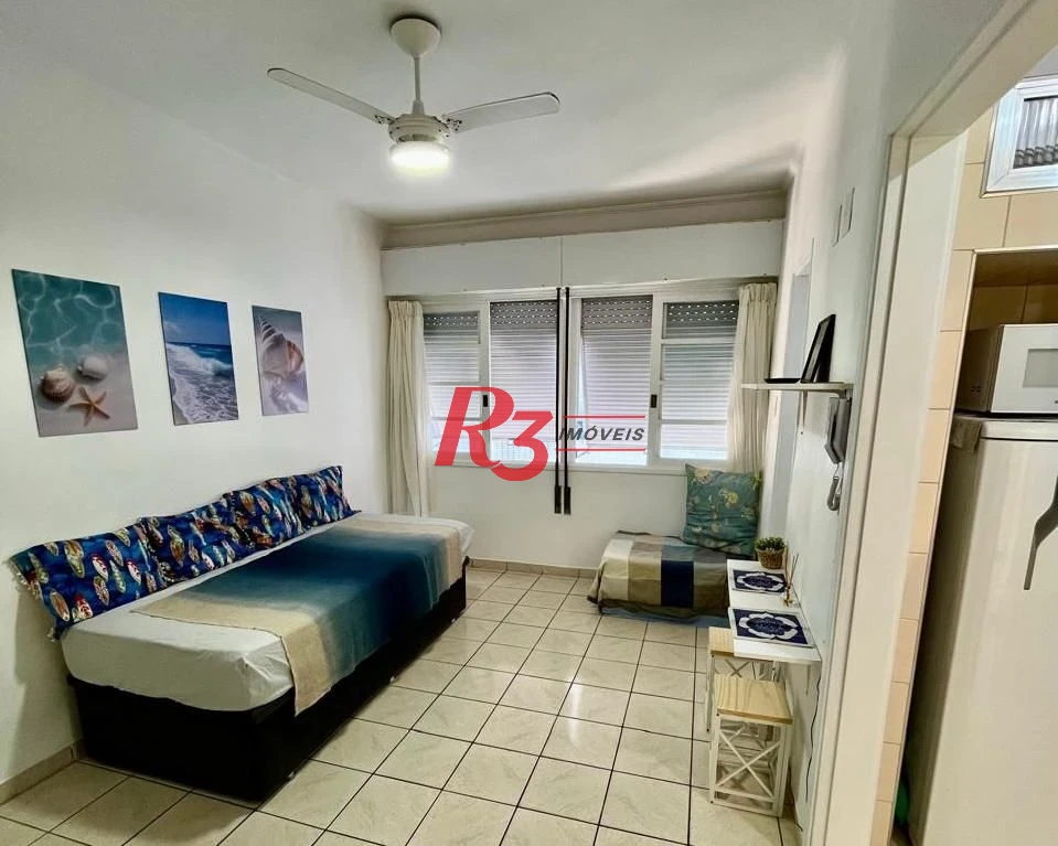 Kitnet com 1 dormitório à venda, 37 m² por R$ 310.000,00 - Embaré - Santos/SP