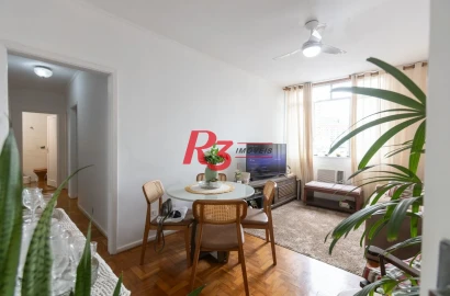 Apartamento à venda, 85 m² por R$ 680.000,00 - Gonzaga - Santos/SP