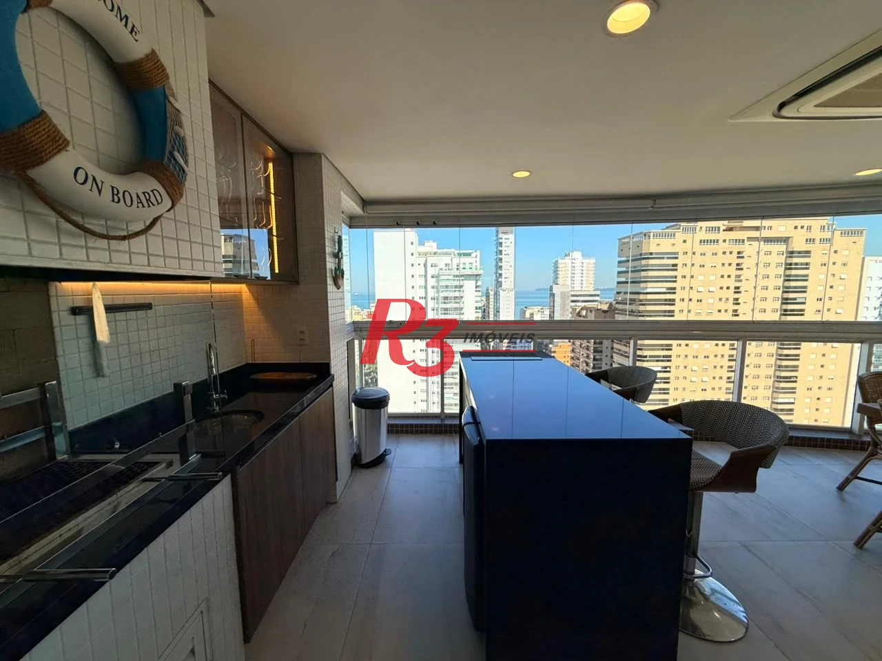 Apartamento com 3 dormitórios à venda, 164 m² por R$ 3.400.000,00 - Aparecida - Santos/SP