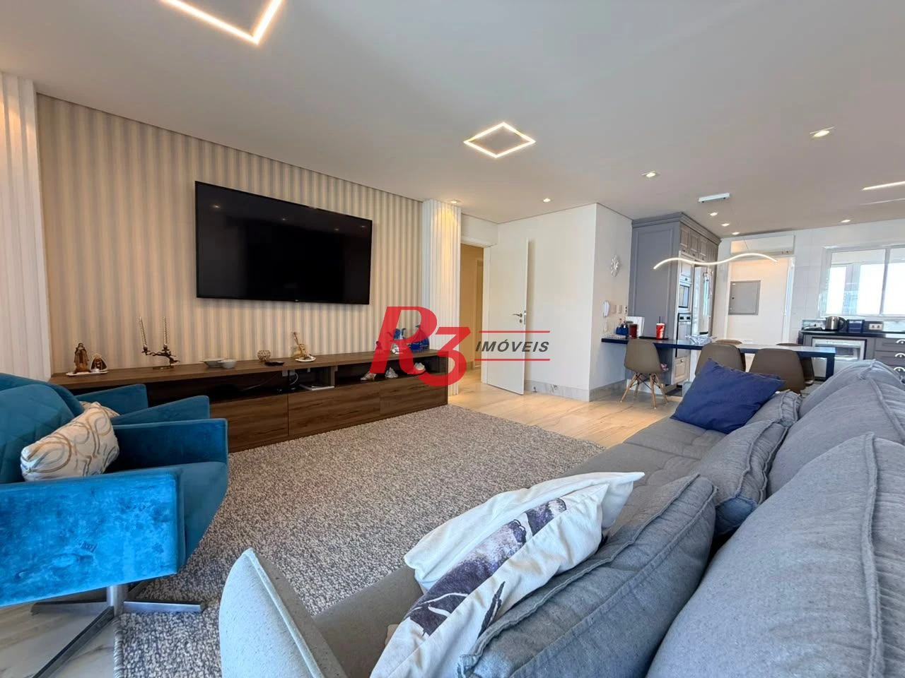 Apartamento com 3 dormitórios à venda, 164 m² por R$ 3.400.000,00 - Aparecida - Santos/SP