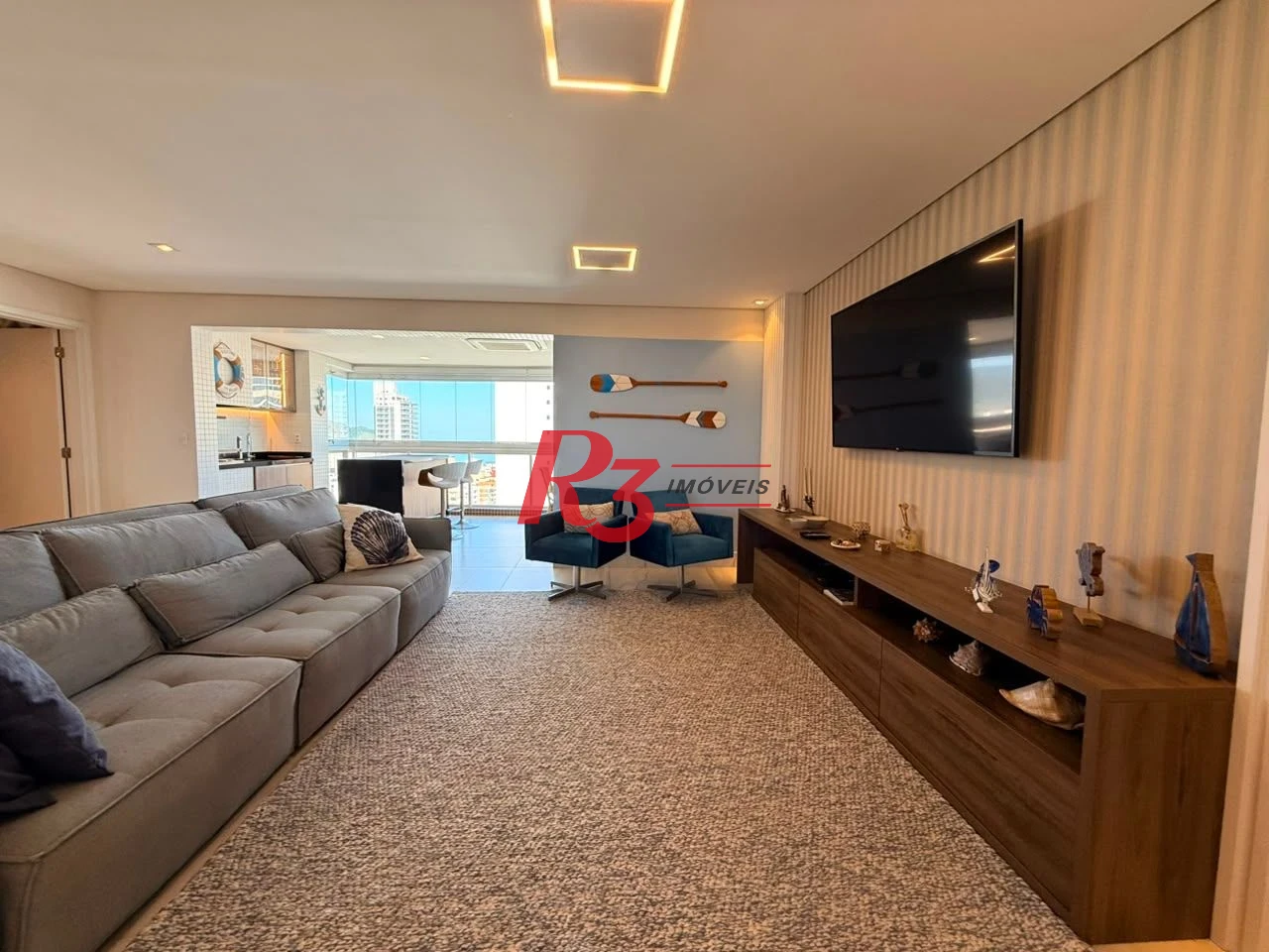 Apartamento com 3 dormitórios à venda, 164 m² por R$ 3.400.000,00 - Aparecida - Santos/SP