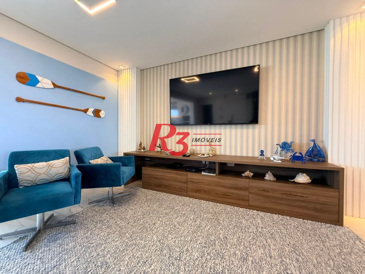Apartamento com 3 dormitórios à venda, 164 m² por R$ 3.400.000,00 - Aparecida - Santos/SP