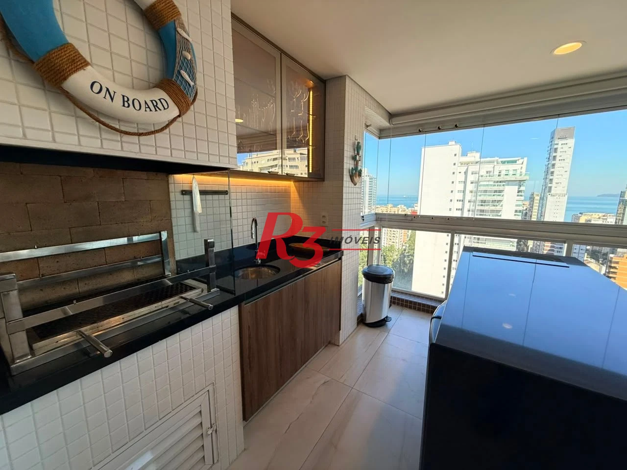 Apartamento com 3 dormitórios à venda, 164 m² por R$ 3.400.000,00 - Aparecida - Santos/SP