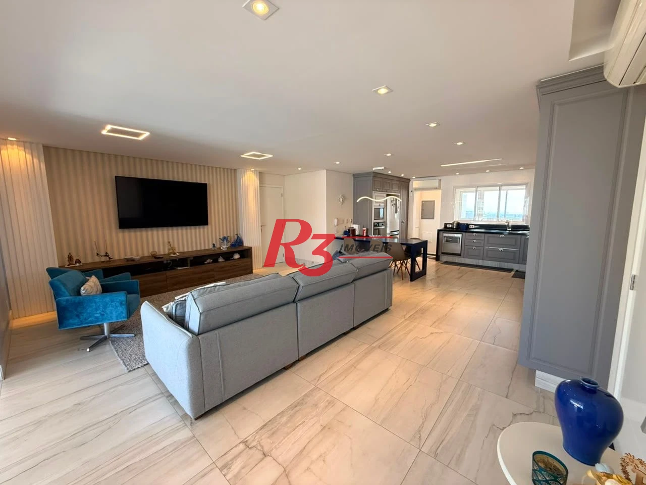 Apartamento com 3 dormitórios à venda, 164 m² por R$ 3.400.000,00 - Aparecida - Santos/SP