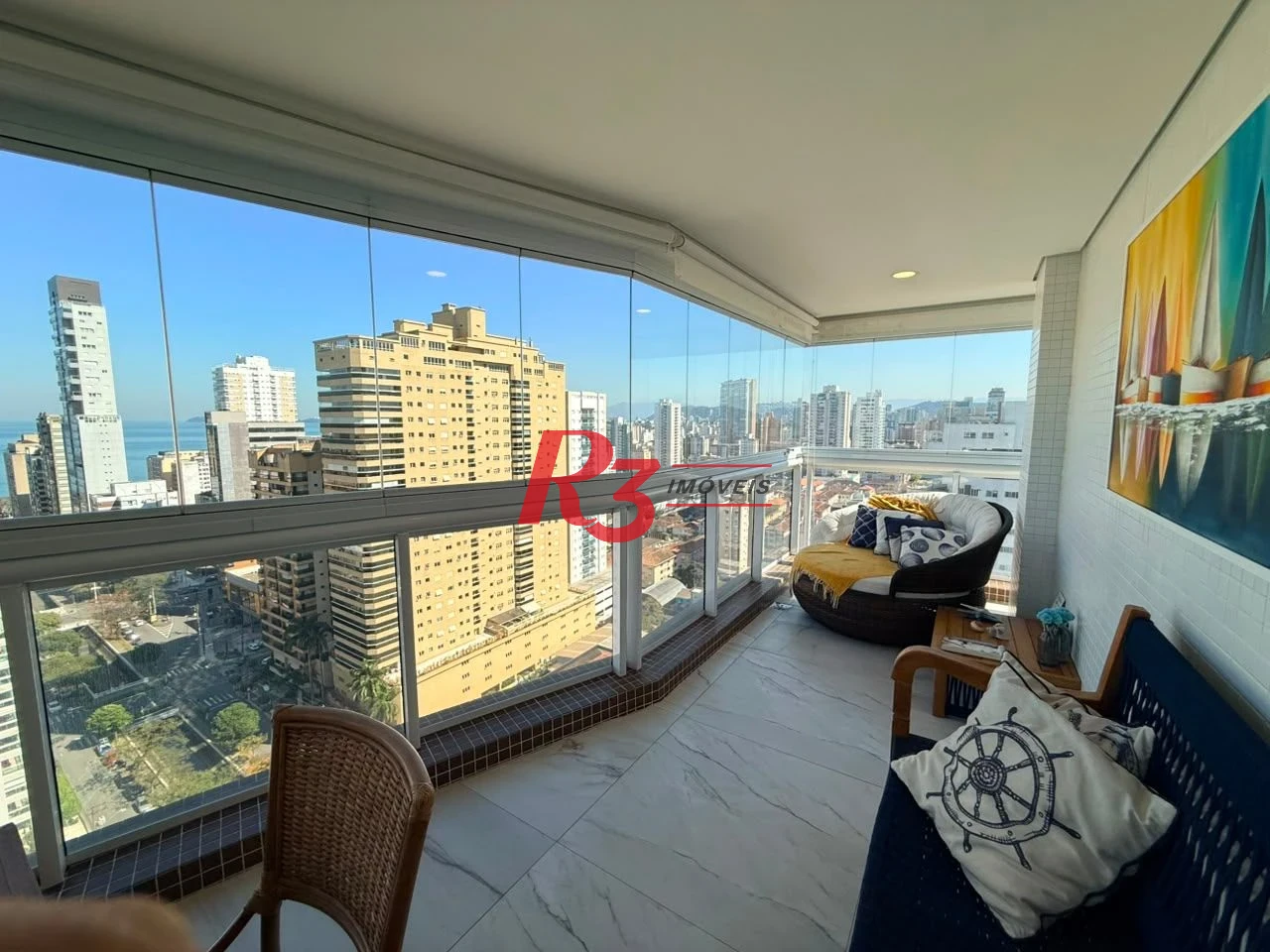 Apartamento com 3 dormitórios à venda, 164 m² por R$ 3.400.000,00 - Aparecida - Santos/SP