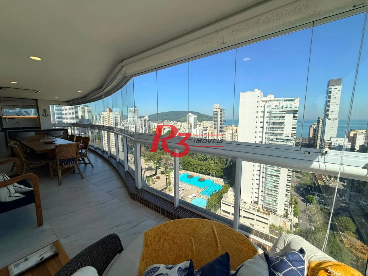 Apartamento com 3 dormitórios à venda, 164 m² por R$ 3.400.000,00 - Aparecida - Santos/SP