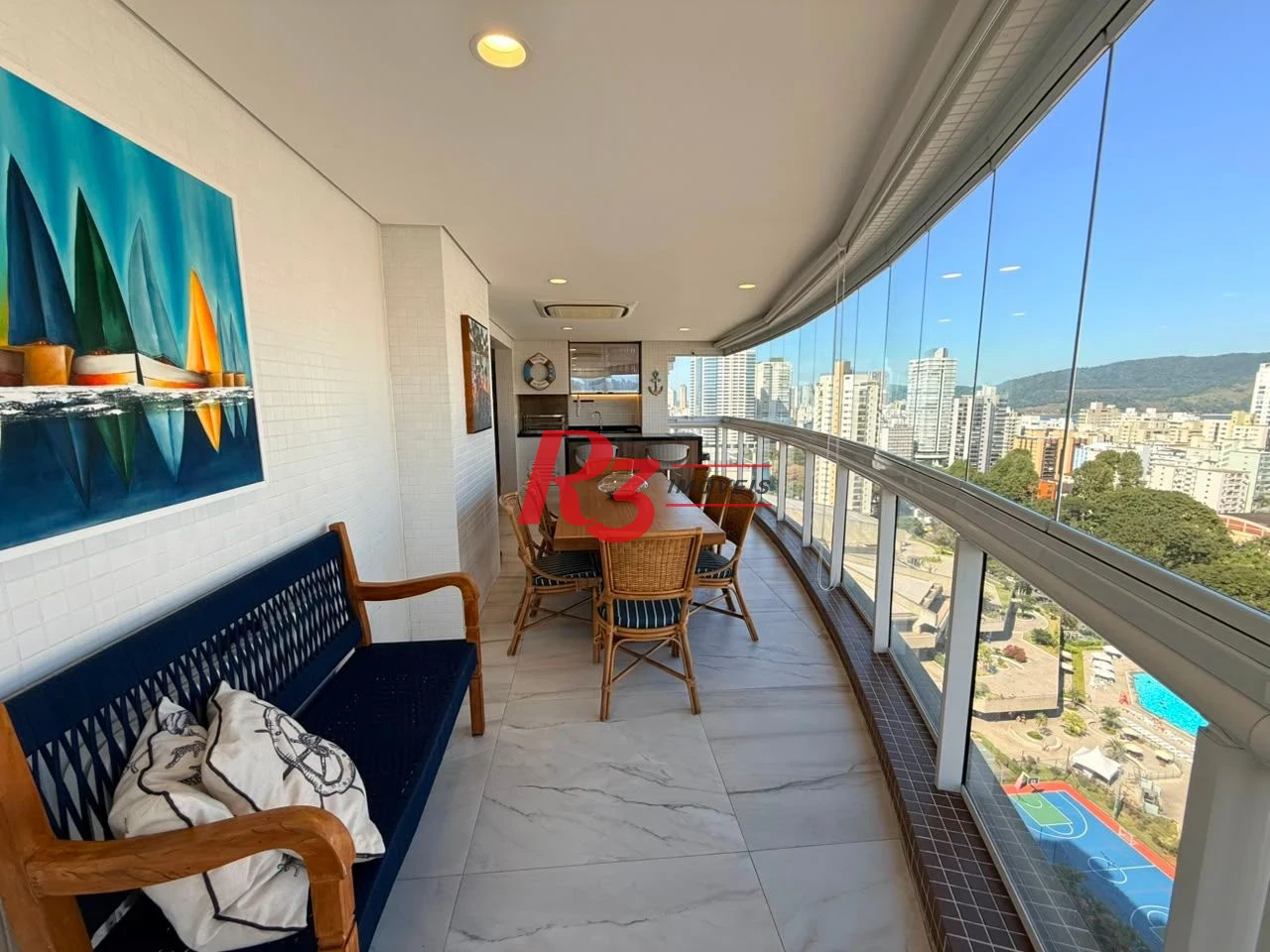 Apartamento com 3 dormitórios à venda, 164 m² por R$ 3.400.000,00 - Aparecida - Santos/SP