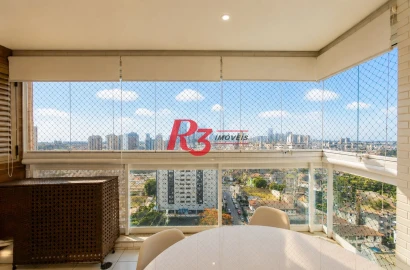 Apartamento com 1 dormitório para alugar, 49 m² por R$ 5.500,02/mês - Ponta da Praia - Santos/SP