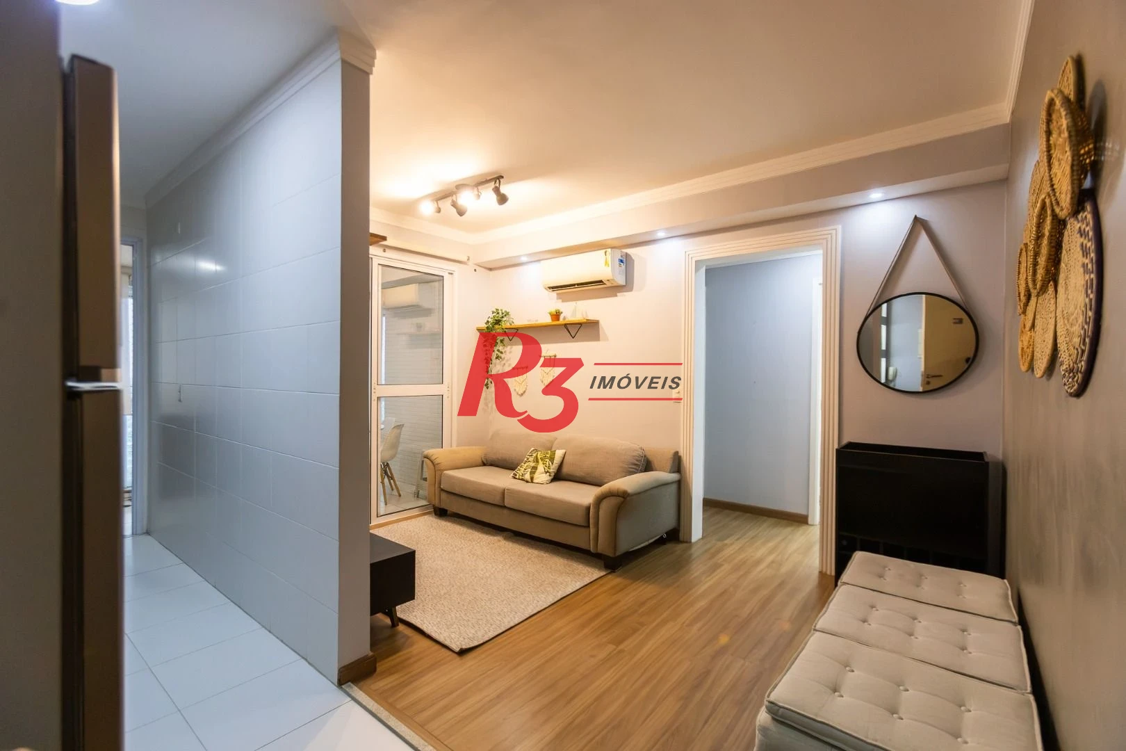 Apartamento com 1 dormitório para alugar, 49 m² por R$ 5.500,02/mês - Ponta da Praia - Santos/SP