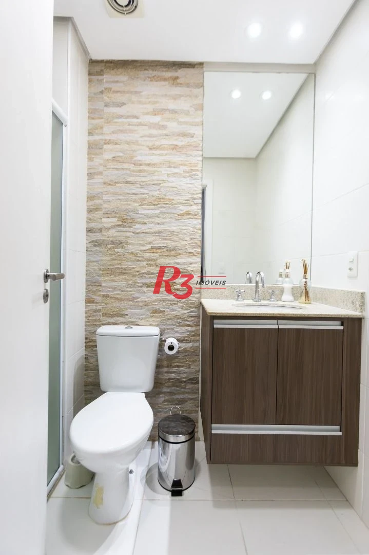 Apartamento com 1 dormitório para alugar, 49 m² por R$ 5.500,02/mês - Ponta da Praia - Santos/SP