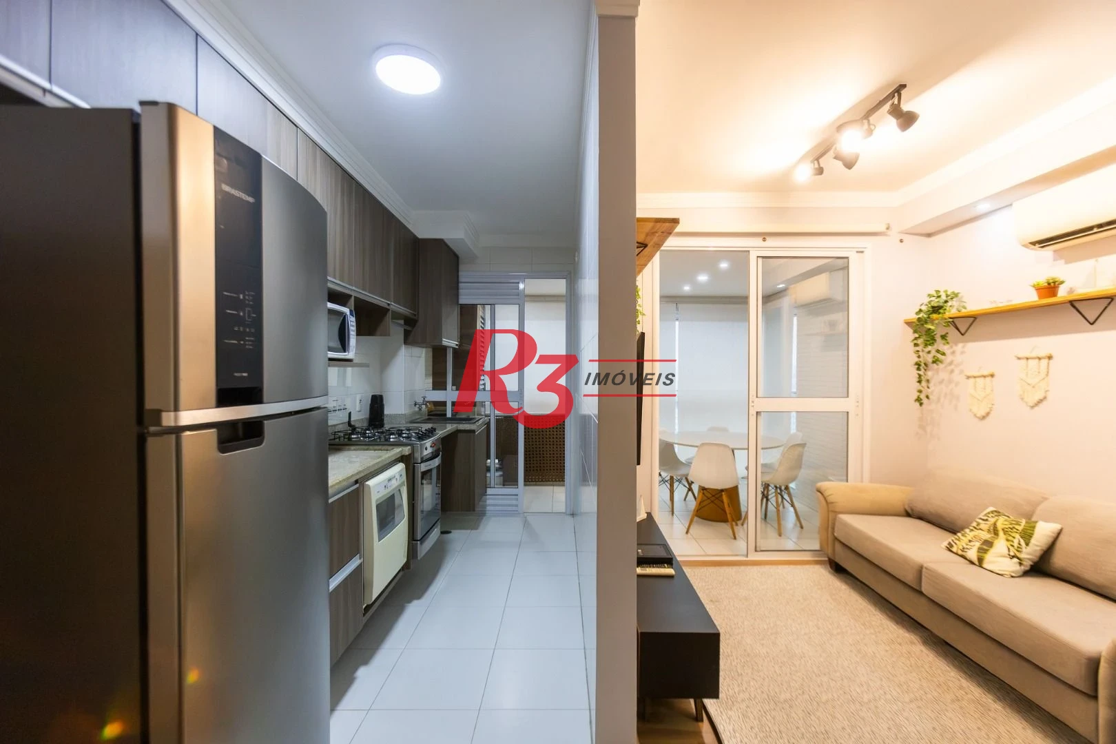 Apartamento com 1 dormitório para alugar, 49 m² por R$ 5.500,02/mês - Ponta da Praia - Santos/SP