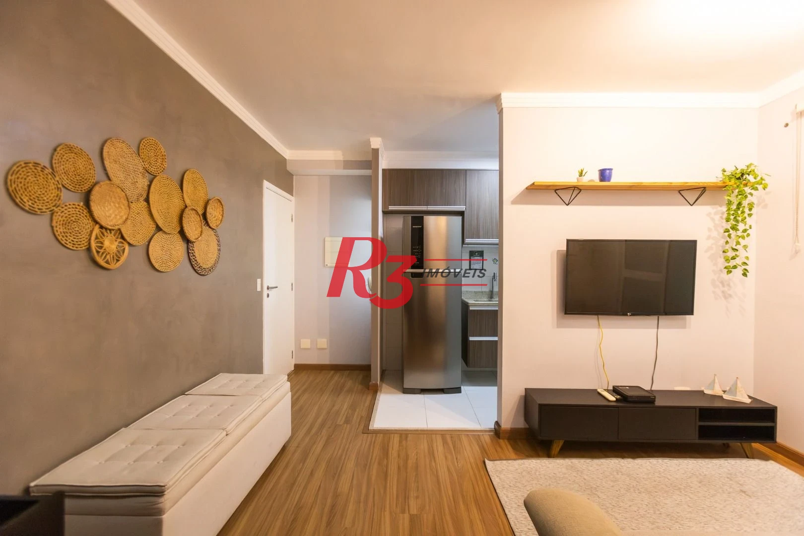 Apartamento com 1 dormitório para alugar, 49 m² por R$ 5.500,02/mês - Ponta da Praia - Santos/SP