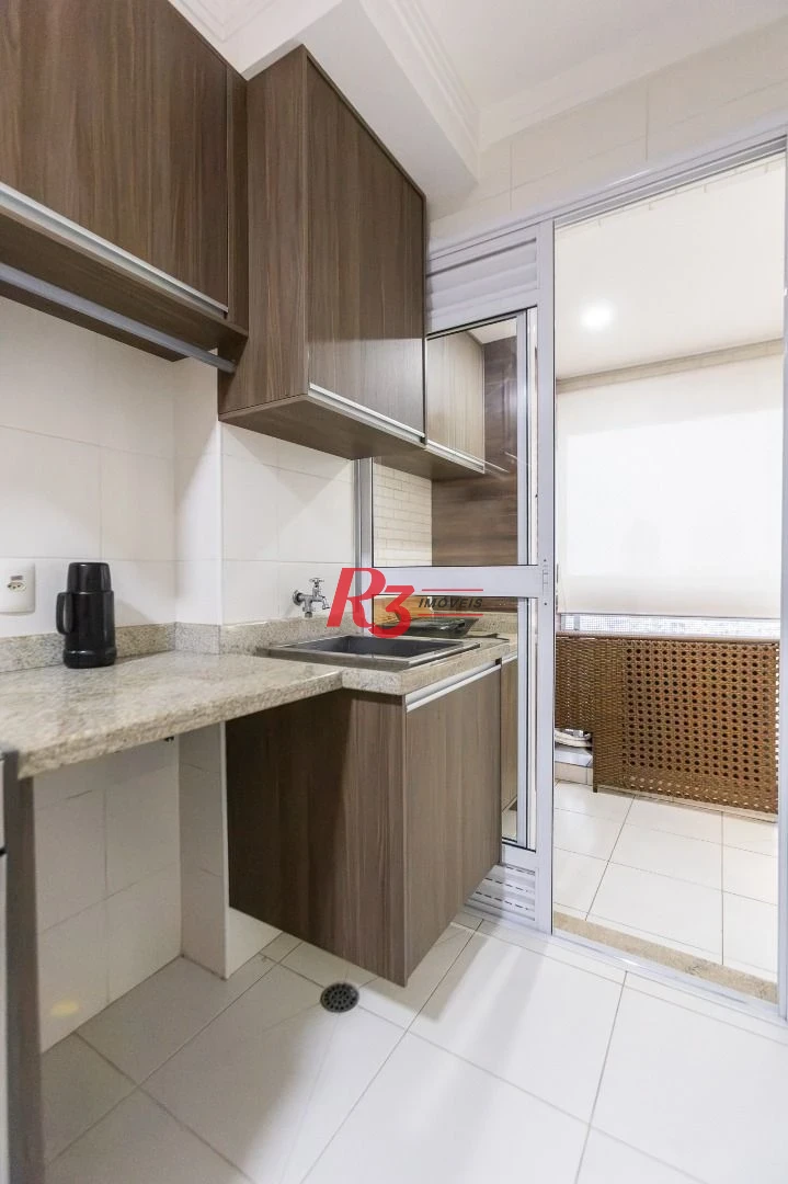 Apartamento com 1 dormitório para alugar, 49 m² por R$ 5.500,02/mês - Ponta da Praia - Santos/SP